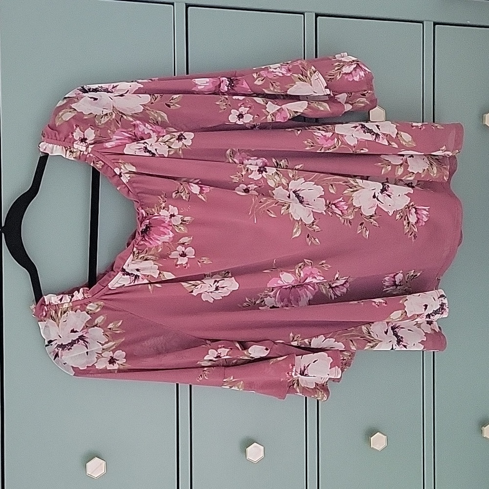Apt. 9 Pink Floral Blouse